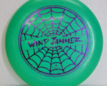Vintage 1992 Imperial Wind Jammer Green Purple Spider Web Flying Disc No... - $11.57