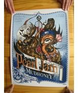 Pearl Jam Poster Mudhoney Mint Silk Screen Winnepeg September 2011 - $308.70 CAD