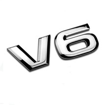 DSYCAR 1Pcs Fashion 3D  V6 Engine Display Car Sticker Emblem  for Cars Decorativ - £49.57 GBP