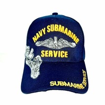 US Navy Submarine Service Mens Baseball Cap Hat Navy Blue Embroidered  - £9.73 GBP