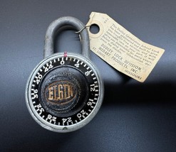 Vintage Elgin Combination Lock With Instruction Tag Dudley Lock Division... - £18.41 GBP