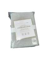Pottery Barn Teen Henley Jersey Waffle Standard Sham Heather Gray 26x20 NEW - $37.18