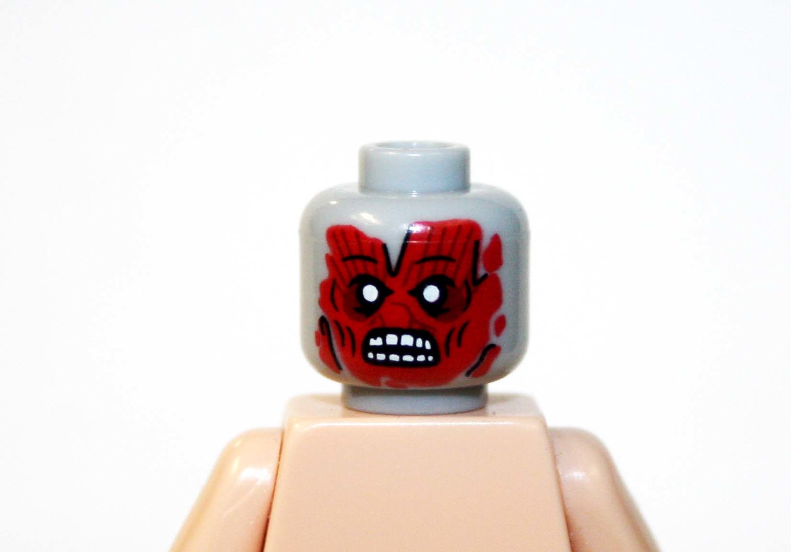 Minifigure Zombie Skinned Face Head Bloody Head Diy US Seller - $4.98