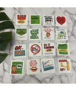 Vintage 80s Anti Motivational Stickers Lot 16 Small Insults Jokes Novelty - $31.12 CAD