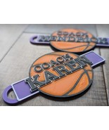 Personalized Basketball Name Tag Keychain  - Rep Team With 3D Printed Name Tag - $15.99