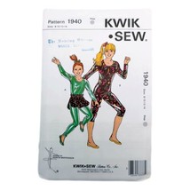 Kwik Sew 1940 Gymnastic Leotard Girls Size 8 10 12 14 Sewing Pattern Uncut - £16.57 GBP