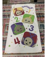 1998 Teletubbies Beach Towel Cotton Jay Franco Towel Tinky Winky Dipsy P... - $14.26