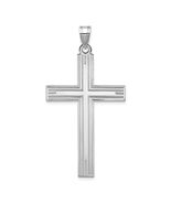 14k Gold Solid Laser Etched Cross Pendant XWR4 - $788.18