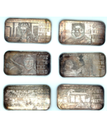 Gone With The Wind 20 gram Silver Art Bar Collection of 6 Bars Nicely To... - $346.49