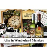 Alice in Wonderland murder mystery dinner party. Instant Download.Instan... - $19.95