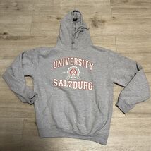 University Of Salzburg Austria Sweatshirt Hoodie Mens Sz M Gray Pullover... - $21.40