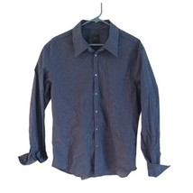 Vintage Armani Exchange Snap Buttons Blue  Hong Kong Button Up T-Shirt-S... - $39.59