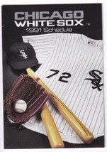 Chicago White Sox 1991 Major League Baseball MLB Pocket Schedule Miller  - £3.92 GBP
