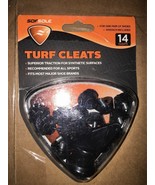 NEW SOFSOLE Replacement SYNTHETIC TURF CLEATS BLACK 14 Pack 1 PAIR Of Sh... - £14.66 GBP