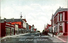 Avoca Iowa(IA) Main Street DB Unposted 1907-1915 Antique Postcard - £5.98 GBP
