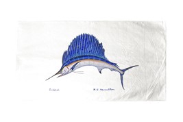 Betsy Drake Sailfish Beach Towel - £48.36 GBP