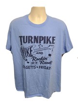 Turnpike Mike and Rocking Randy Leggetts Fridays Adult Blue XL TShirt - £11.87 GBP