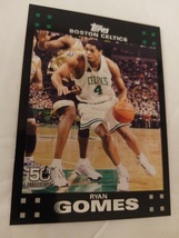 2007-08 Topps Basketball #088 Ryan Gomes Celtics Black Frame Near Mint Card - £7.86 GBP