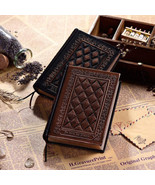 Thick Faux Leather Vintage Journal Notebook Blank Paper Writing Diary 35... - £24.84 GBP
