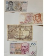 BELGIUM LOT OF 4 BANKNOTES RARE LOT XF NO RESERVE - £21.91 GBP