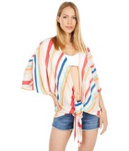 MSRP $50 Hurley Womes Short Kimono - Rainbow Beige Size XL - £17.11 GBP