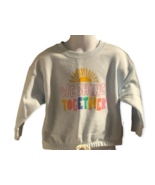 Old Navy Girls Graphic Sweatshirt Size 2T Light Blue Drawstring Hem Long... - $7.84