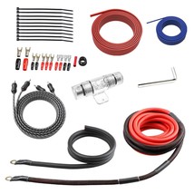 Car Audio Cable Amp Wiring Kit - 20Ft 4 Gauge Power Cable Amplifier Inst... - £38.08 GBP