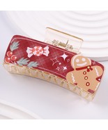 Red Gingerbread Man Christmas Holiday Hair Claw Clip - €11,94 EUR
