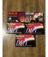Fuji Maxell RCA 60- &amp; 90-Minutes Cassettes Factory Sealed NEW Lot of 5 - $23.73