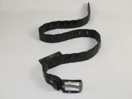 Men Genuine Leather Belt PIERO ROSSI Turkey Crocodile print Hand Stitch 69 Black image 6