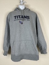 Tennessee Titans Gray Heavy Knit Hooded Sweatshirt Nike Mens XXL 2XL - $16.99