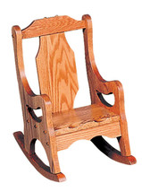 Large Children&#39;s Oak Rocking Chair Amish Handmade Classic Rocker - £351.82 GBP