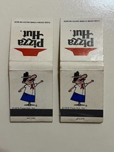 Pizza Hut Matchbook Lot of 2 Vintage 1976 Matches (1 Unstruck) - $12.59