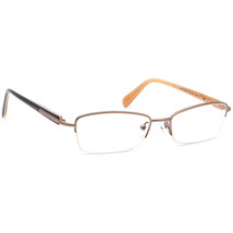 Prada Eyeglasses VPR 52O 4AC-1O1 Brown/Dark Blue Half Rim Frame Italy 52... - $149.99