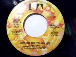 Kenny Rogers &amp; Dottie West-Every Time Two Fools Collice / We Love -45rpm-1978-EX - £3.16 GBP