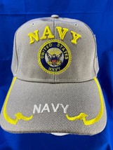 United States Navy Ball Cap/ Hat - Gray - One Size - $6.29