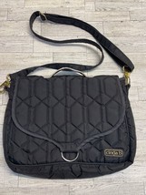 CINDA B Black Handbag Tote Bag Adjustable Strap - £9.43 GBP