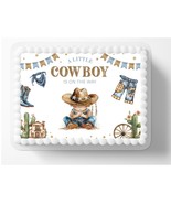 Baby Shower A Little Cowboy Is On The Way Themed Edible Image, Birthday ... - $22.59 CAD