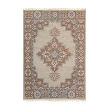 EORC IE477BG10X14 Hand-Knotted Wool Tabriz Rug, 10&#39; x 14&#39;, Beige - £1,463.70 GBP