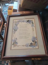  Framed &amp; Matted Print Of Ginny Hobson&#39;s  1990 &quot;I Asked The Lord To Bless You - £16.13 GBP