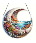 Ocean View Diamond Jewel Art Hanging Suncatcher Home &amp; Bedroom Decor COM... - $30.14 CAD