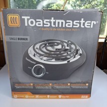 Toastmaster Portable Adjustable Single Electric Burner Hot Plate Stove 1000 Watt - £14.78 GBP