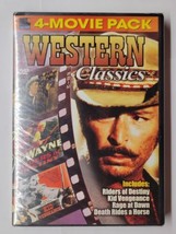 Western Classics 4 Movie Pack (DVD, 2006) Riders of Destiny Kid Vengeance - £7.03 GBP