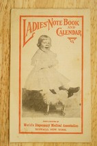 Vintage Medical Paper Ephemera Buffalo NY Ladies Note Book &amp; Calendar Dr... - £14.68 GBP