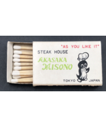 Akasaka Misono Steak House Tokyo Japan Restaurant Matchbook Matchbox Pen... - £9.56 GBP