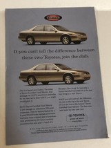 1999 Toyota Camry Vintage Print Ad Advertisement pa19 - £6.15 GBP