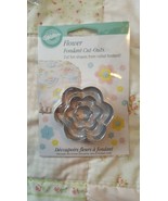Flower Cut Out,Wilton,Fondant, Gum Paste Cutter Set,Metal,Silver,417-435... - $3.95