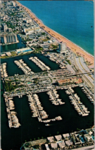 Ft. Lauderdale Fl.~Bahia Mar Queen of America&#39;s Marinas Fishing Fleet Postcard - £5.44 GBP