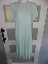 LuLaRoe Mint Green Ribbed Carly Dress Size L Women&#39;s NWOT - $26.39
