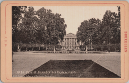 c1900 Bruxelles Brussels Park House of Reps Photo Cabinet Card Photograph J N Br - £15.99 GBP